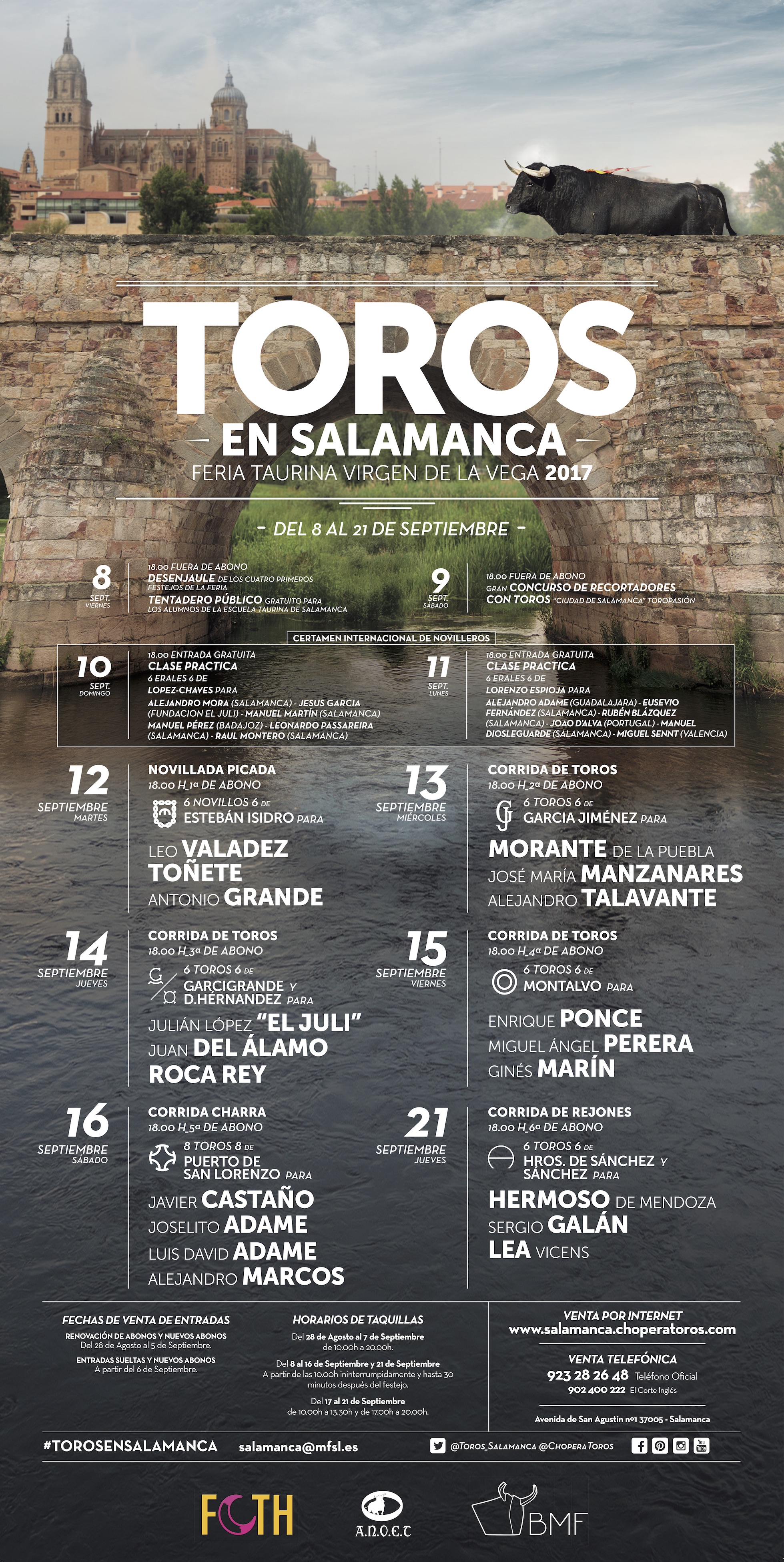 Cartel Feria Taurina de Salamanca 2017